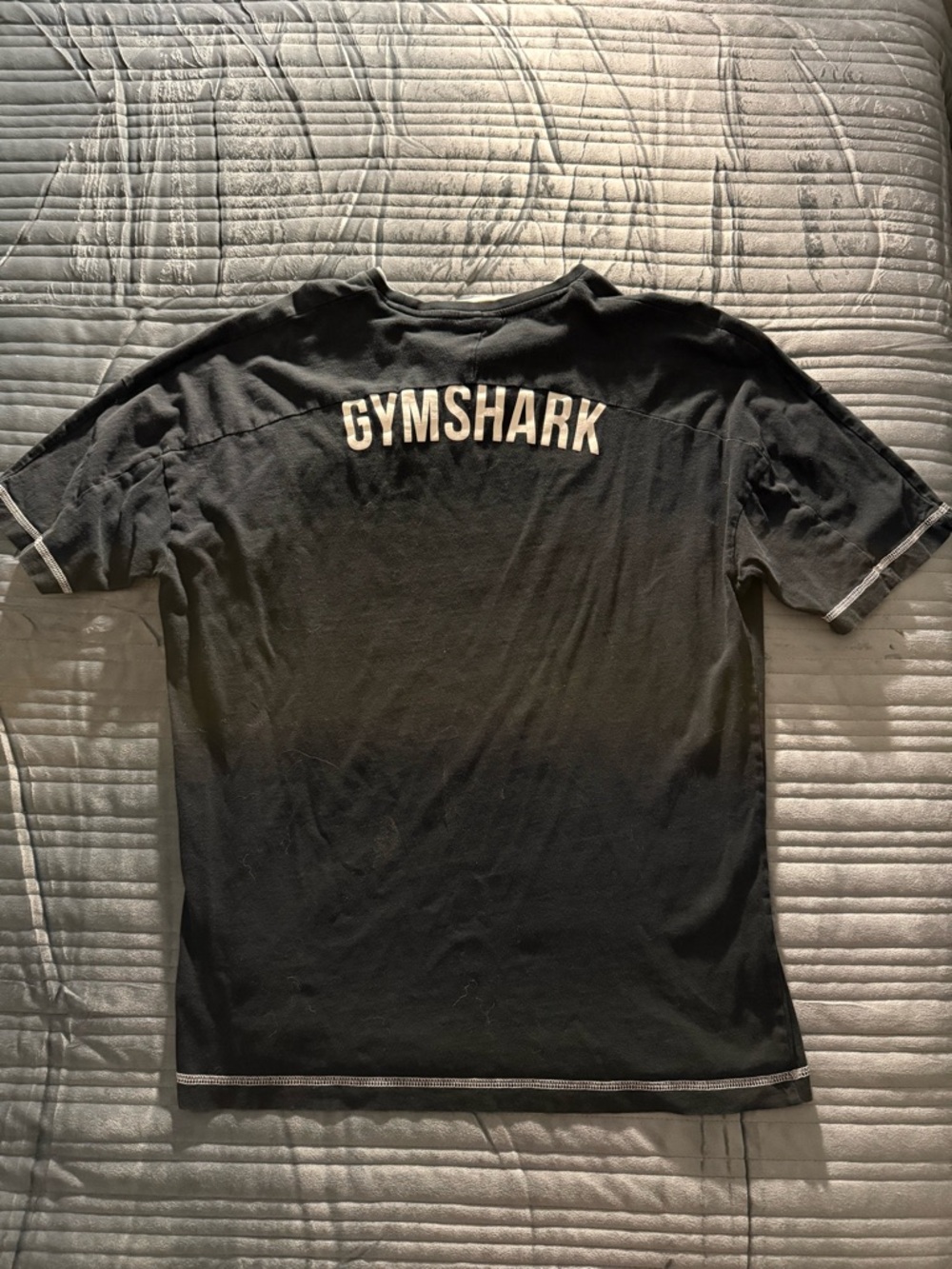 Gymshark Black Tee with White Logo